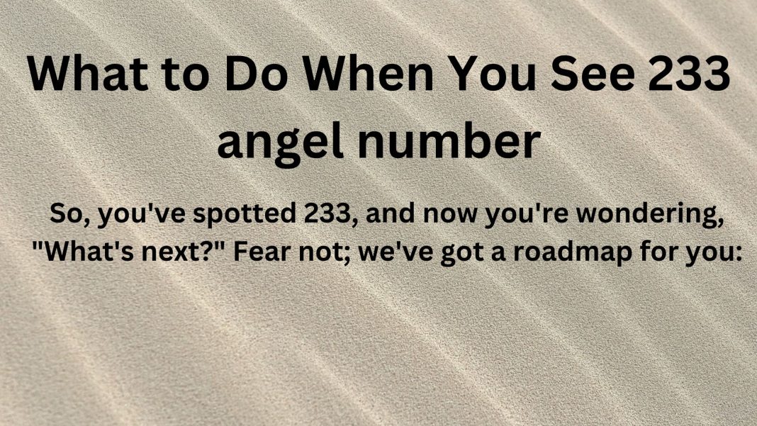 233 angel number